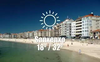 El tiempo en Sanxenxo: previsión meteorológica para hoy, martes 23 de julio
