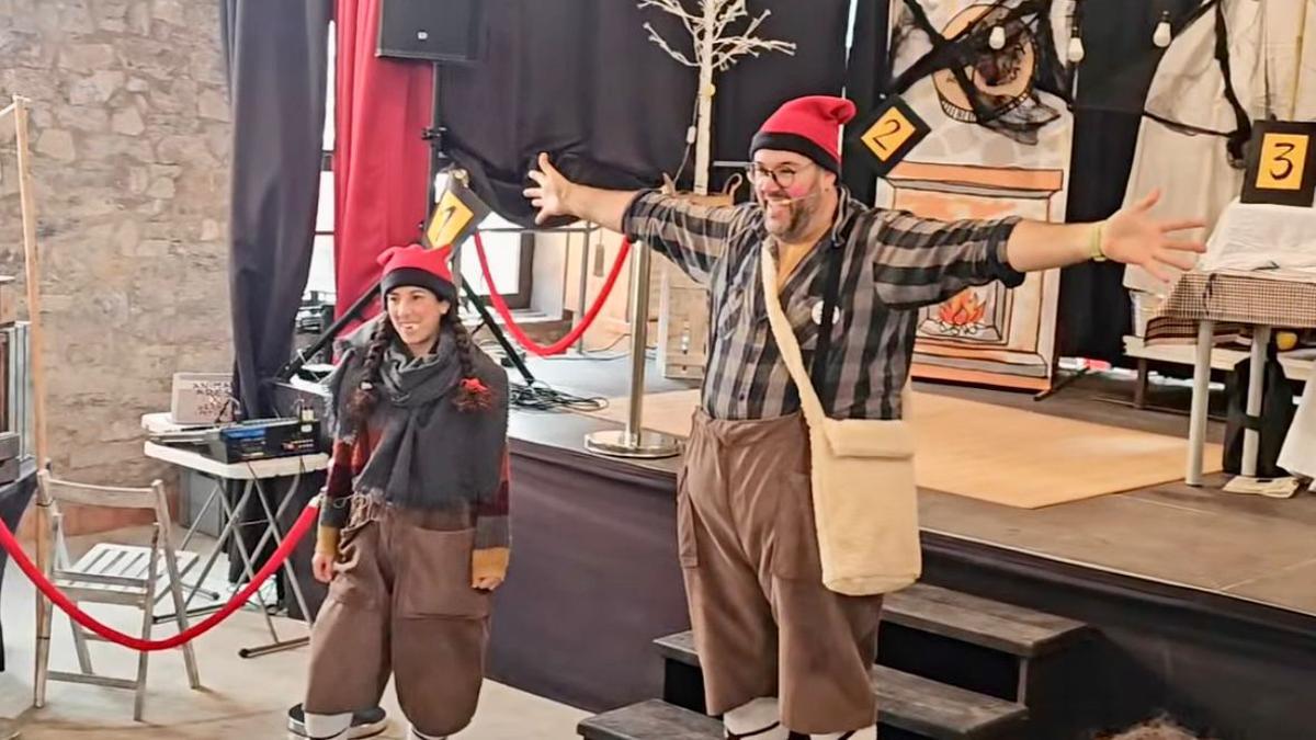 L'activitat d'aquest diumenge al matí en la recerca del tió