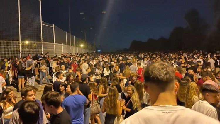 Botellón en la UAB la madrugada del viernes 17 de setiembre