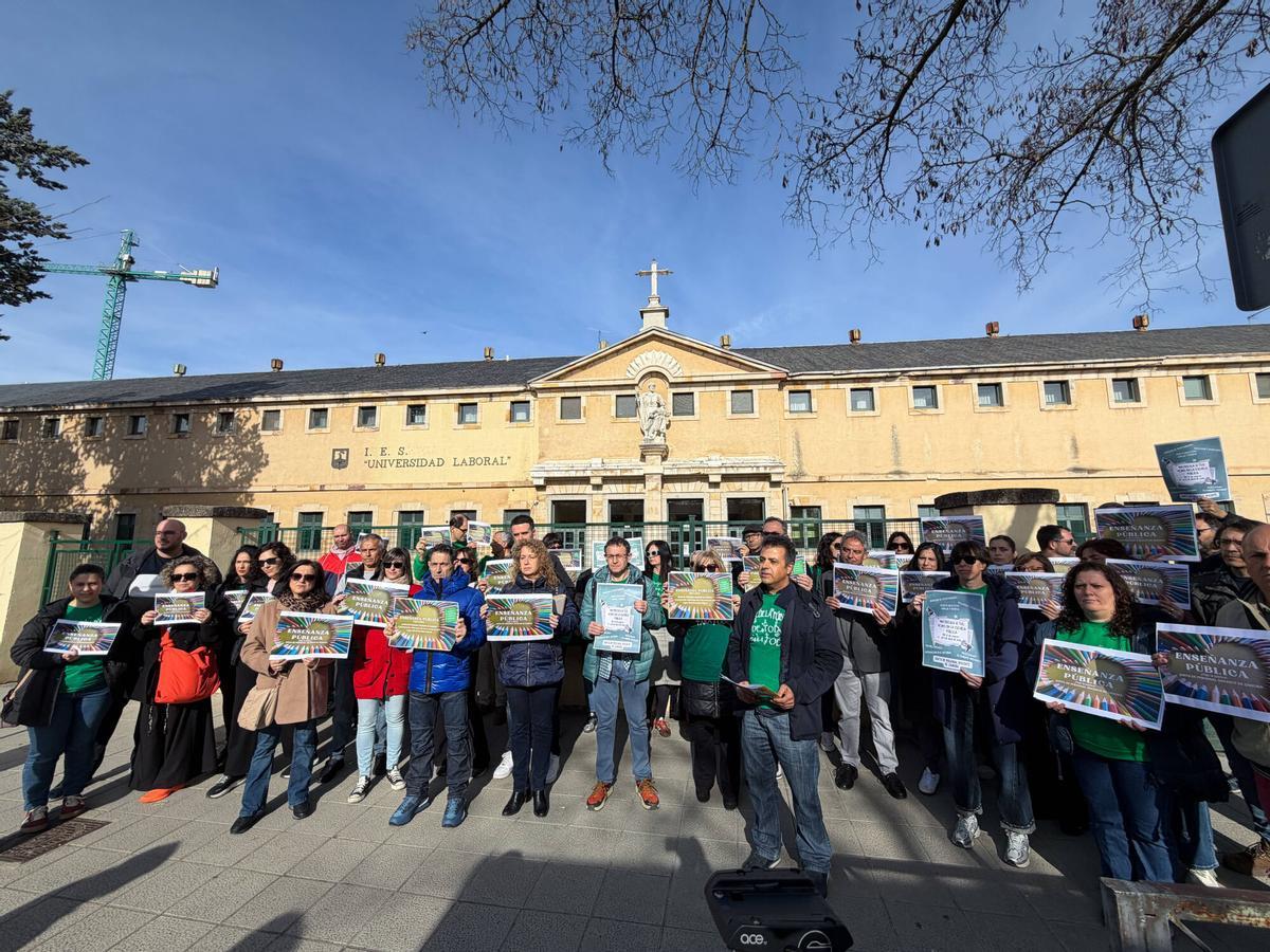 Una protesta de la Junta de Personal Docente no Universitario de Zamora.
