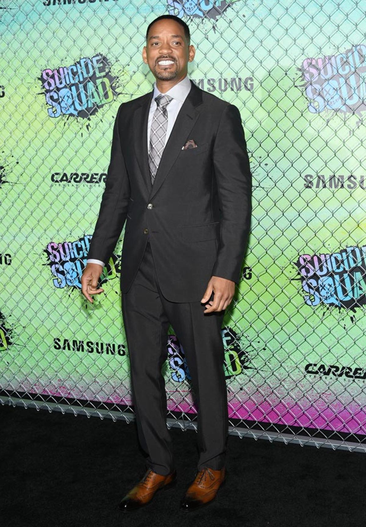 Will Smith, en la première del Escuadrón Suicida en Nueva York.