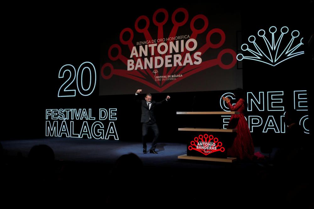 Antonio Banderas, Biznaga de Oro honorífica del Festival de Málaga