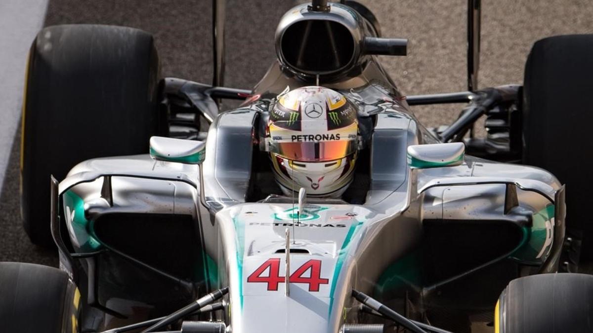 Lewis Hamilton (Mercedes), hoy en el GP de Abu Dabi.