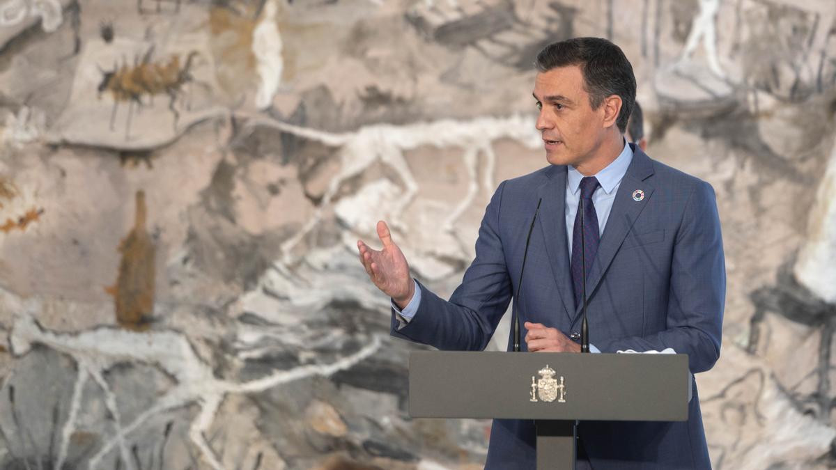 Pedro Sánchez en un acto este miércoles.