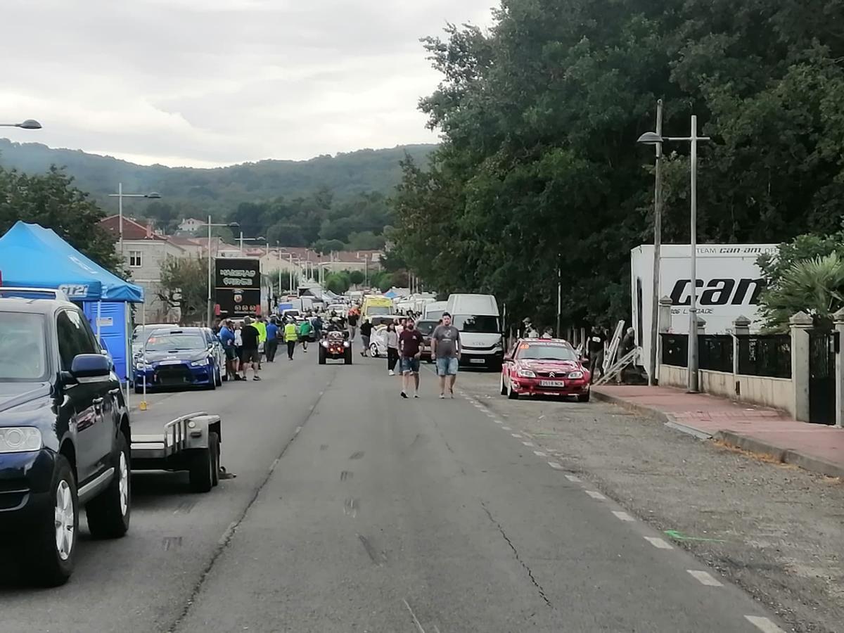 Zona del siniestro mortal en la Subida a Taboadela.