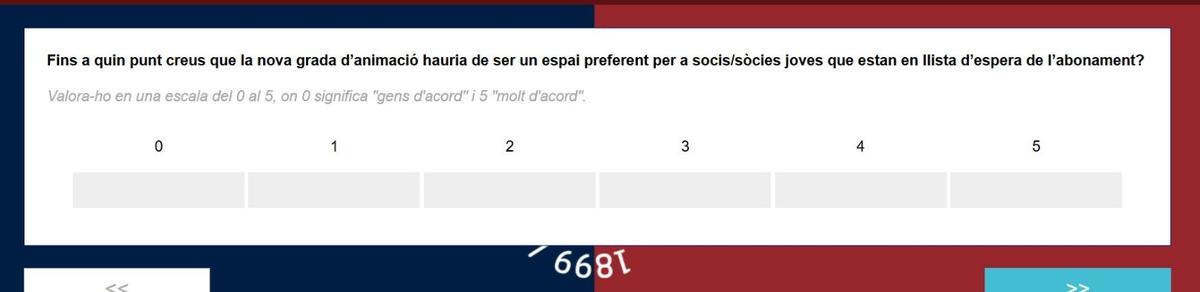 La encuesta del Barça a sus socios sobre la nueva grada de animación en el Spotify Camp Nou