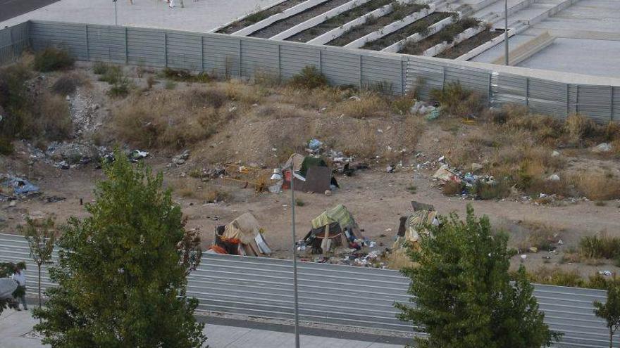 Desmantelado el asentamiento de la estación intermodal