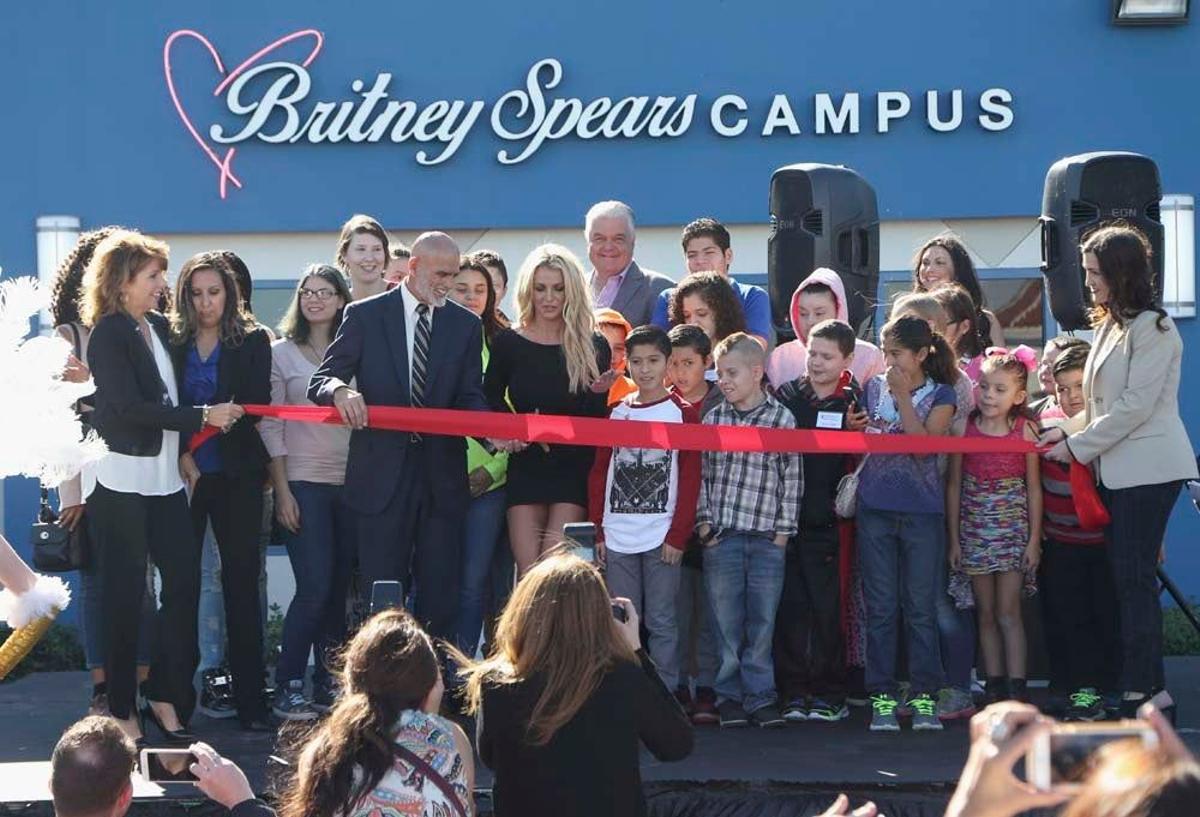 Britney Spears en su centro para niños con cáncer