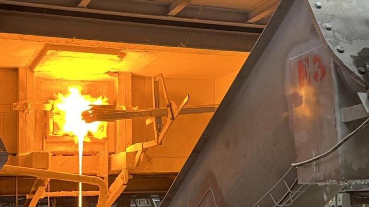 Imagen del proceso productivo de las fritas.