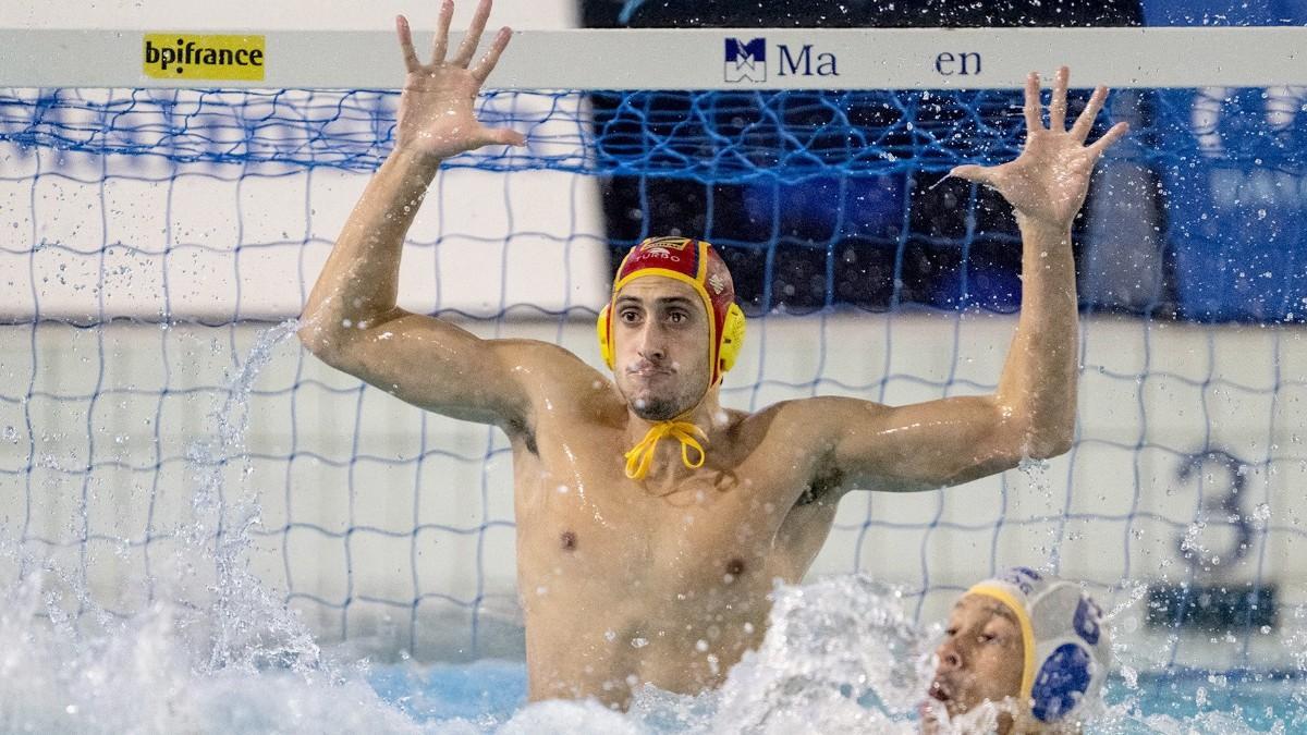 Unai Aguirre, portero del Barceloneta