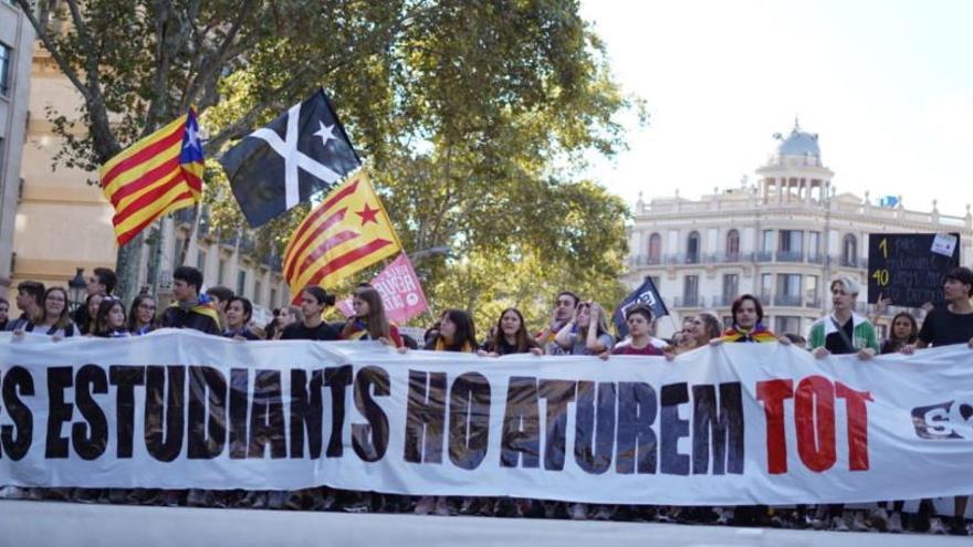 Imatge de la manifestació a Barcelona.