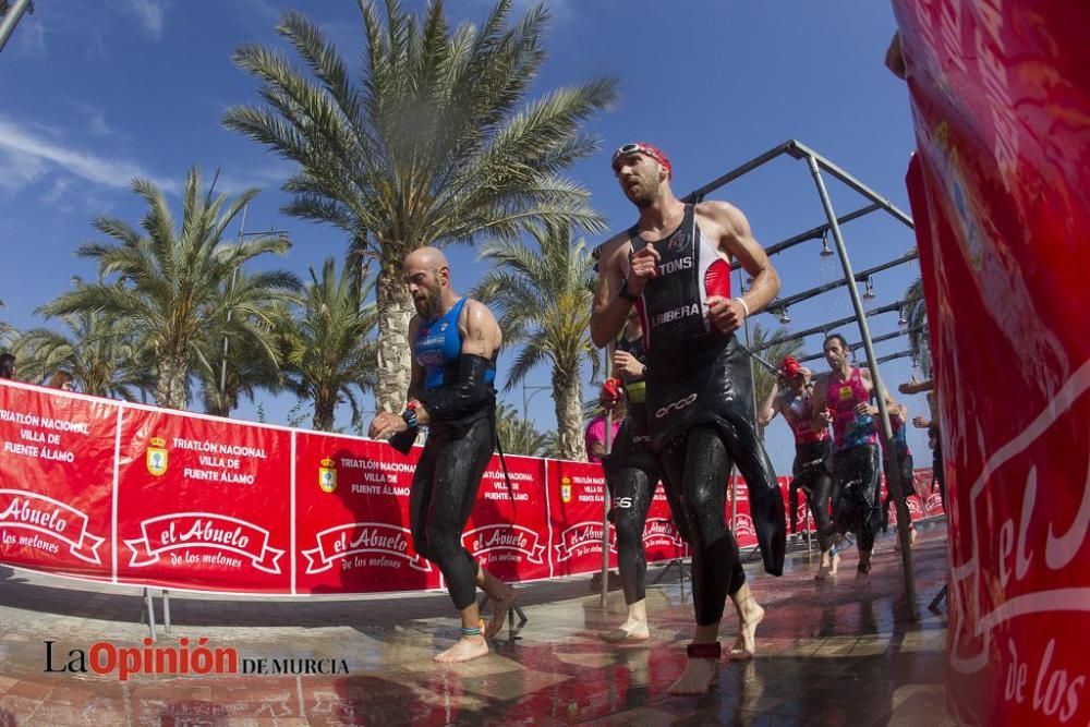 Salida del Triatlón Villa de Fuente Álamo