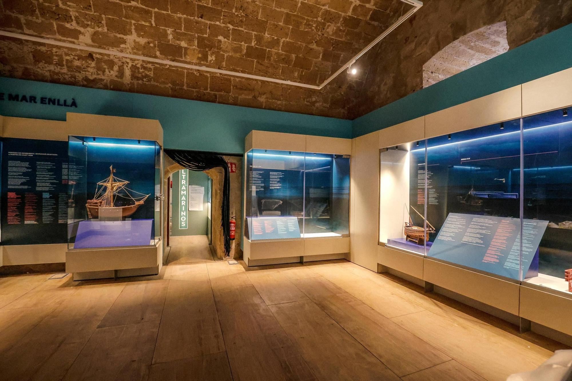 Así son las cinco salas del Museu Marítim de Mallorca que reabre este viernes