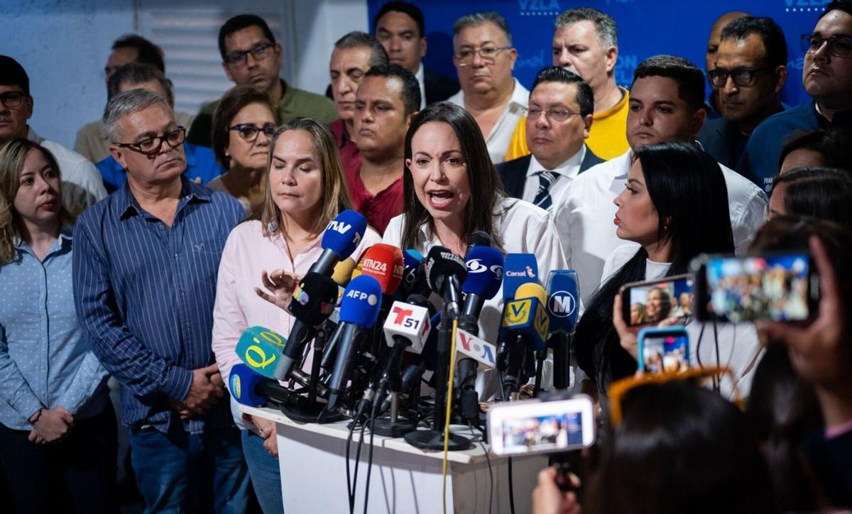 L’opositora veneçolana Machado denuncia arrestos al seu equip electoral