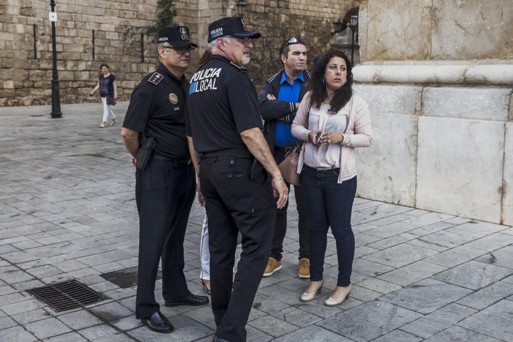 Revista a las unidades de la Policía Local de Palma