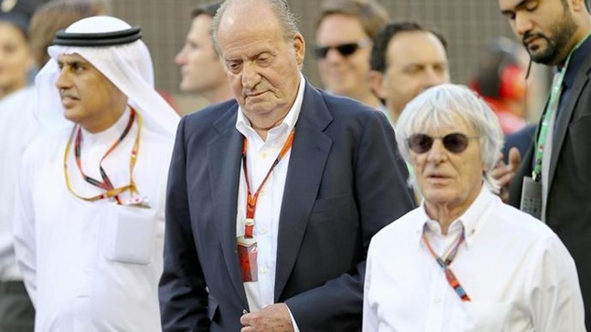 Ecclestone, junto al Rey Juan Carlos en Bahrein