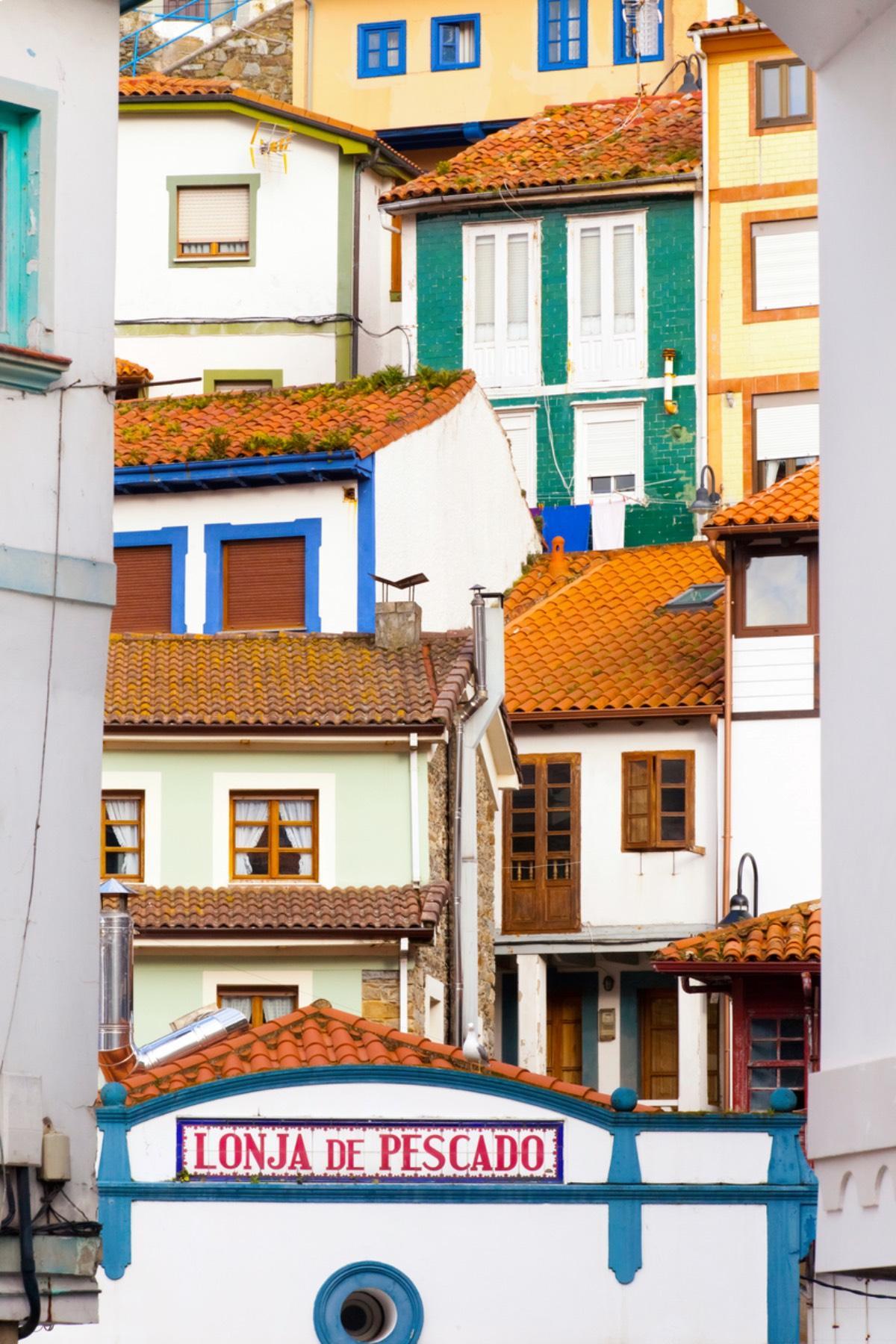 Las casitas de colores de Cudillero (Asturias)