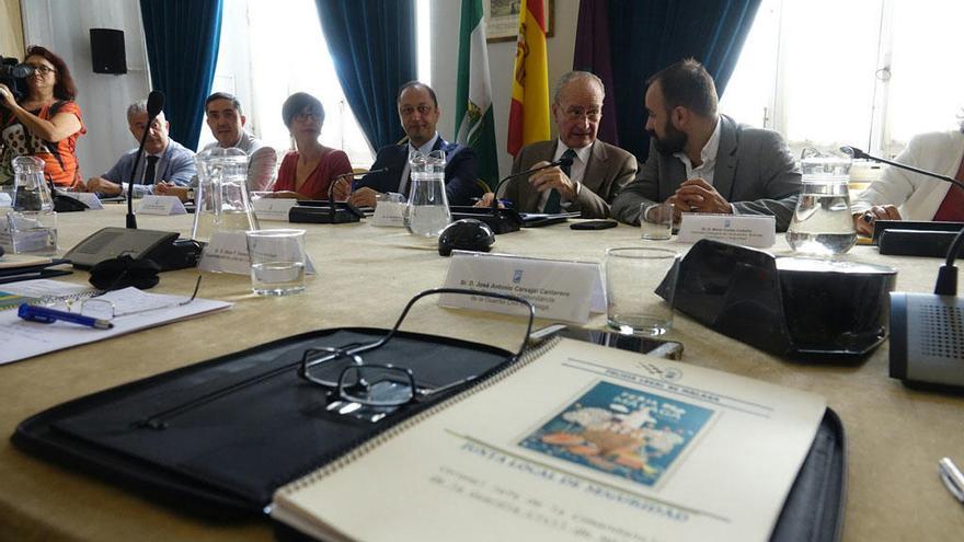 Una imagen de la reunión en el que se ha conformado el dispositivo de seguridad para la Feria de Málaga.