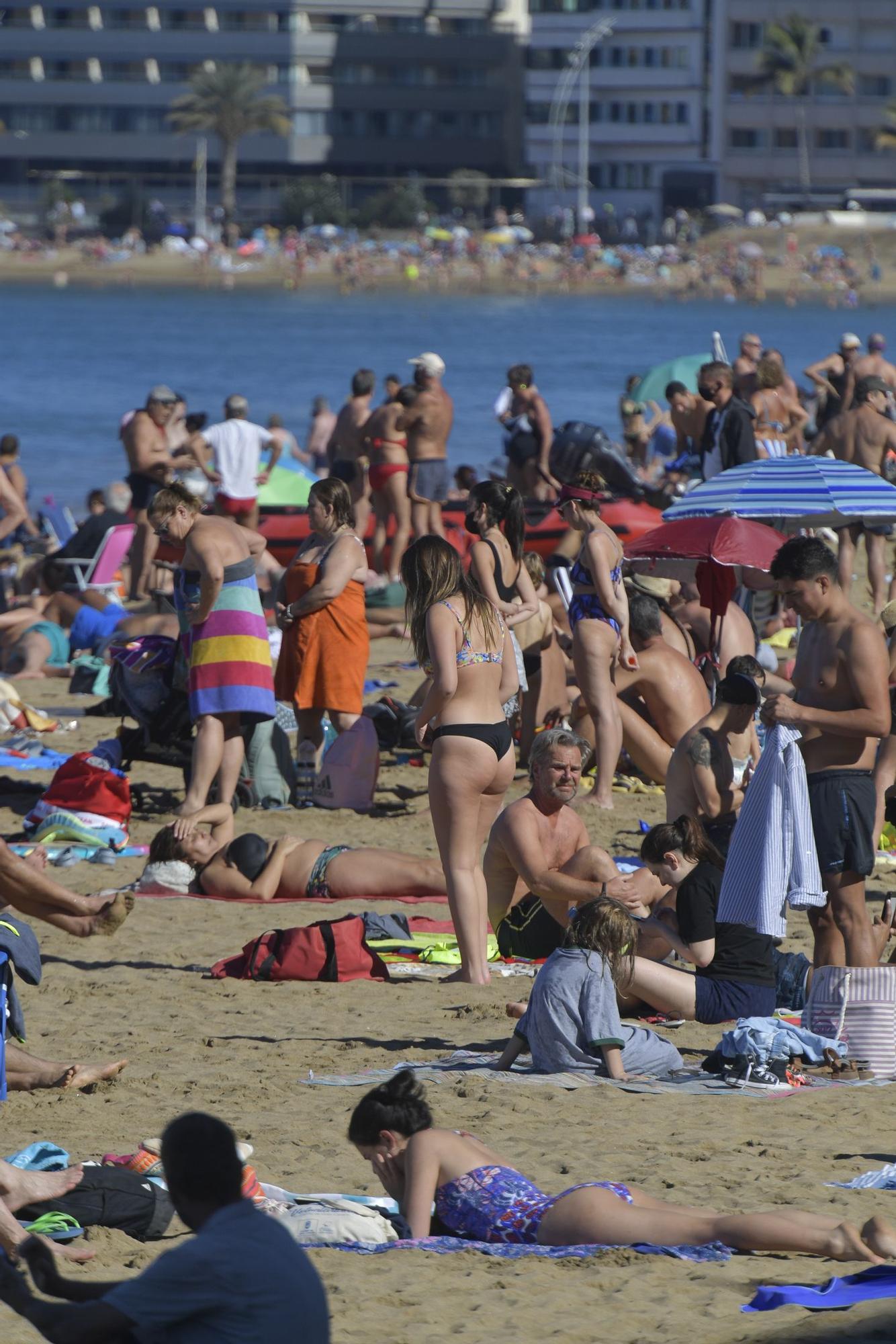 Primer día de 2022 en Las Canteras