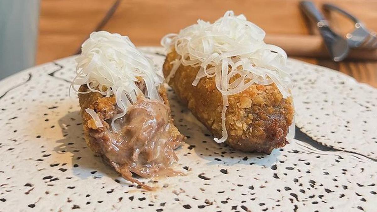 Croquetas de carrillera de ternera del restaurante La Marieta de Reus