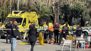 Un herido tras un disparo con arma de fuego en Diagonal Mar