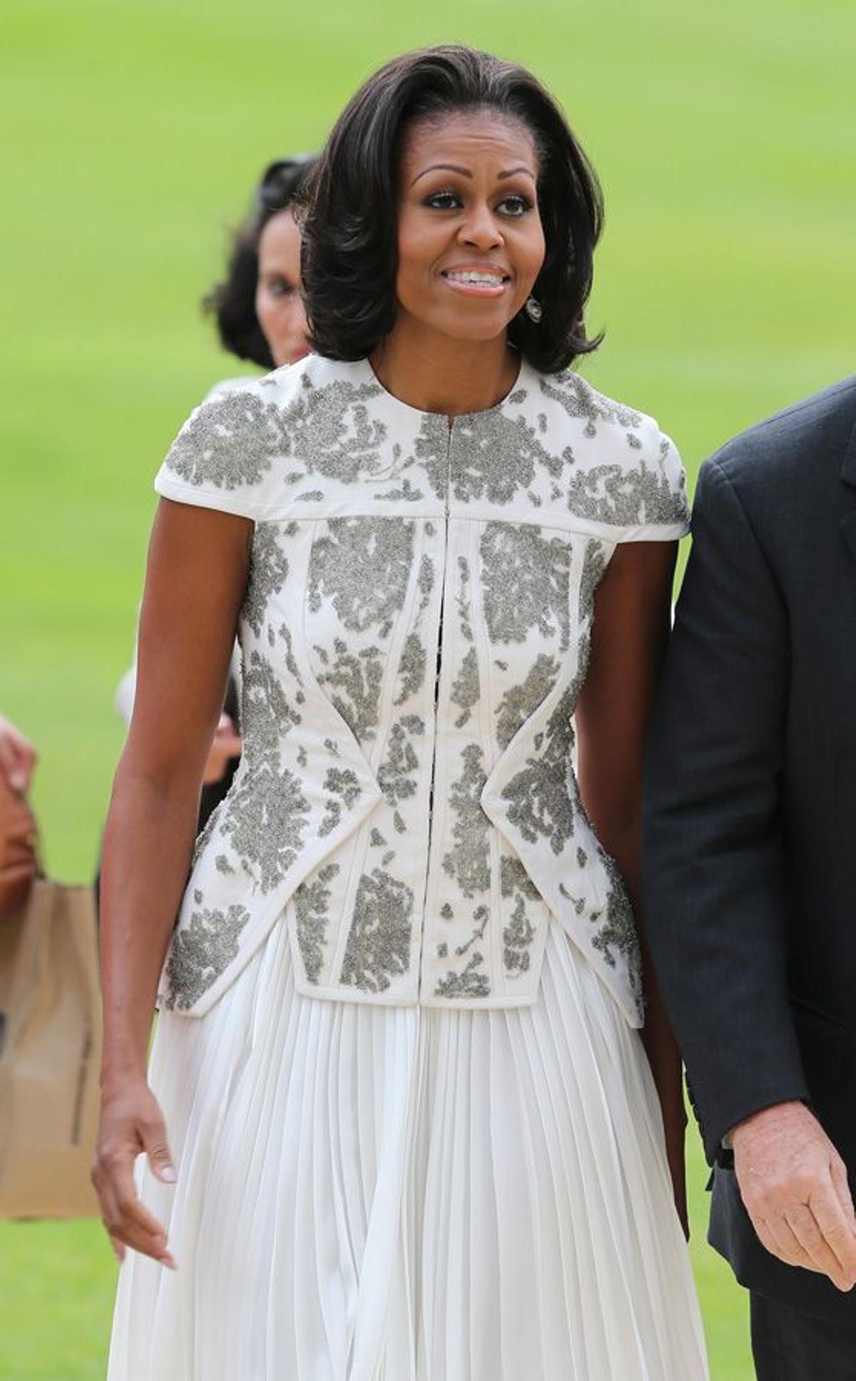 Michelle Obama con vestido de J. Mendel