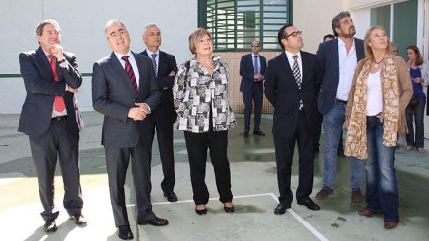 Visita de Celia Villalobos a la cárcel de Archidona, hace unas semanas.