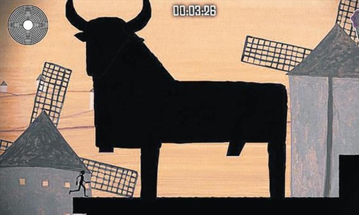 Esther, al cementiri de Sinera, en el segon nivell del videojoc. A la dreta, s’endinsa a Sepharad, l’Espanya de ’La pell de brau’.