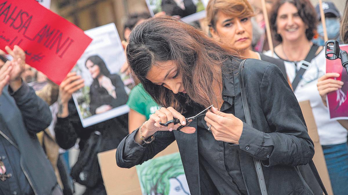 Manifestació en suport a les revoltes populars a l&#039;Iran