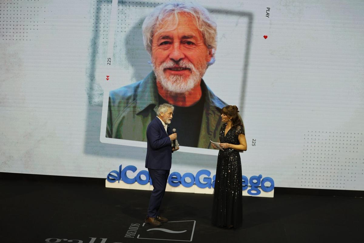 Manuel Rivas durante la gala de los Premios Gallegos del Año