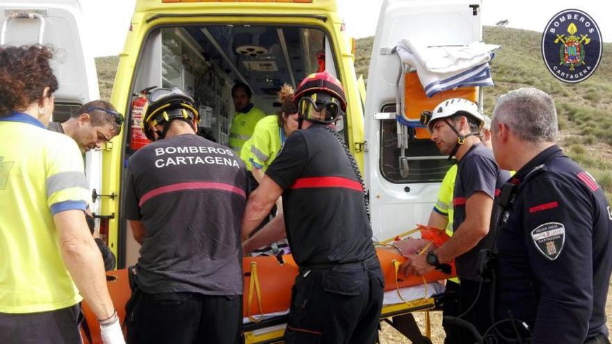 Un ciclista queda inconsciente tras sufrir una caída en Campillo de Adentro