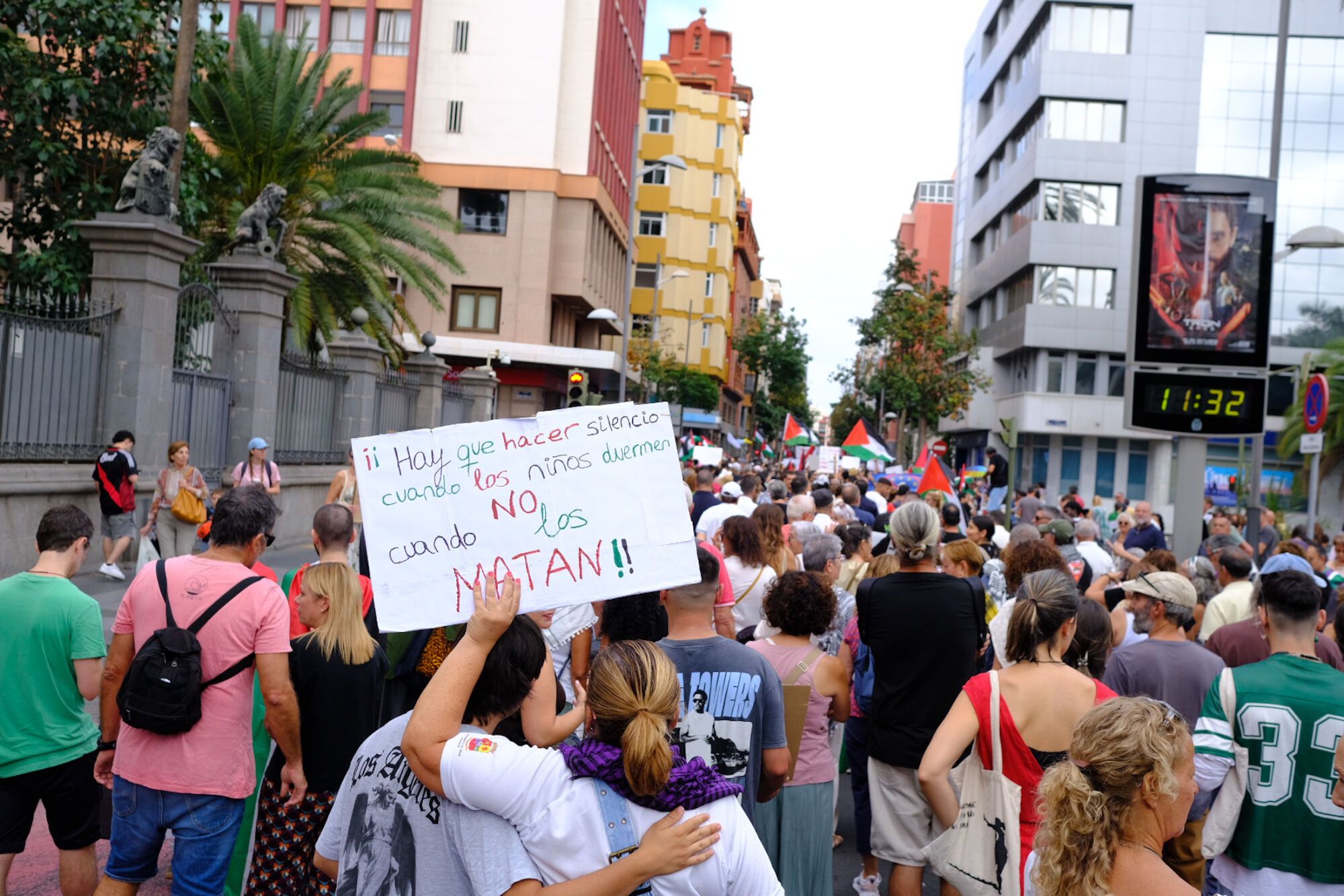 Manifestación en defensa de Palestina en Gran Canaria