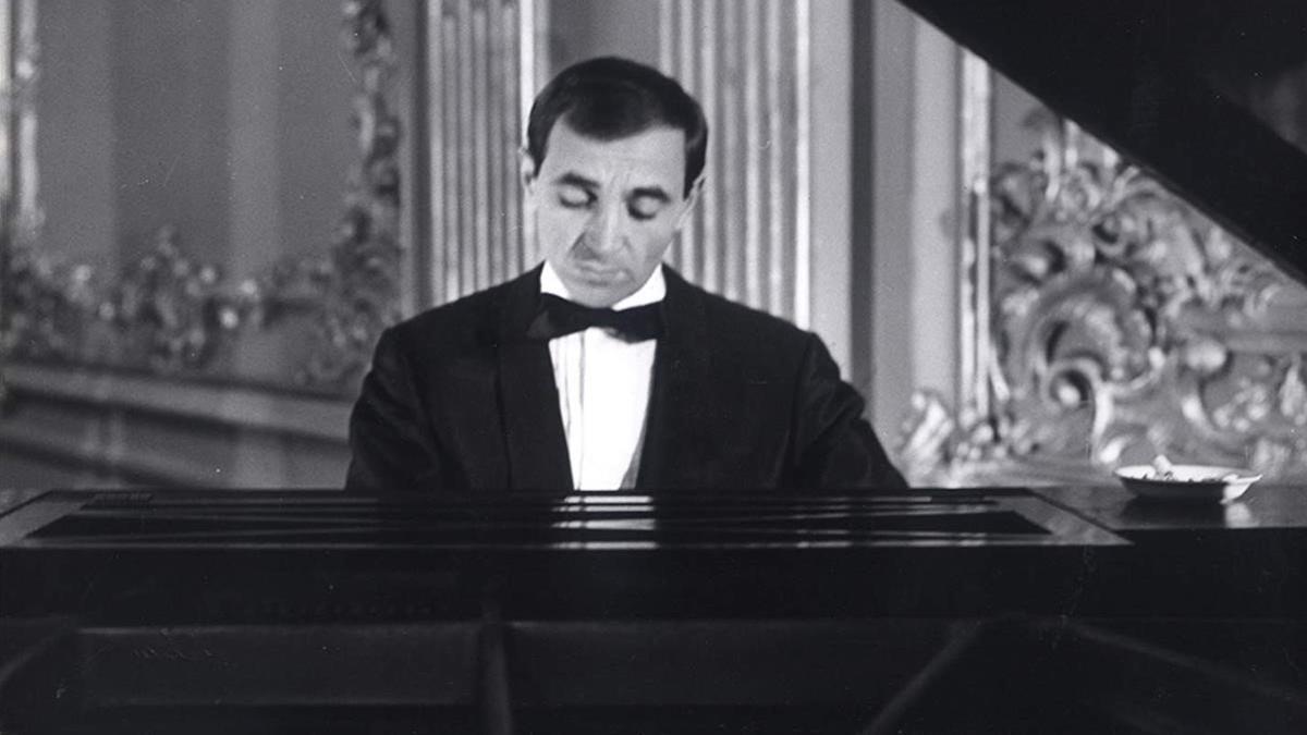 Aznavour en la películar Tirad contra el pianista de François Truffaut