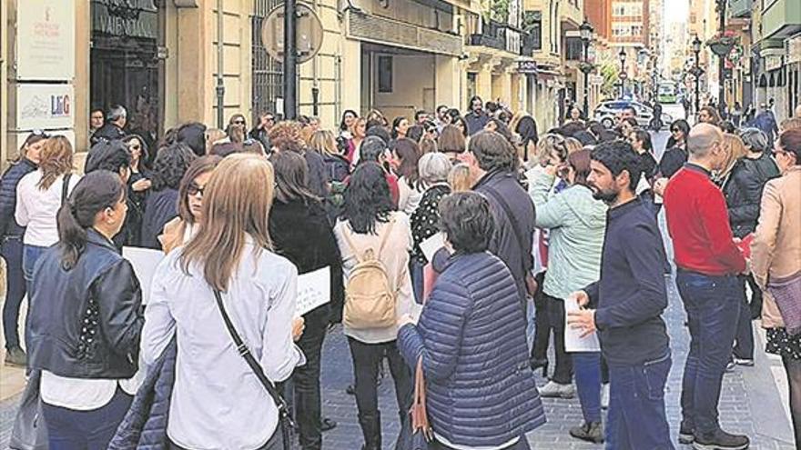 Protesta por los cambios en el acceso a la bolsa de Justicia