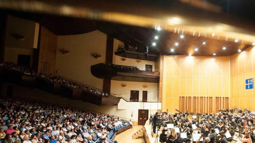 El Auditorio, durante el concierto de ayer de Oviedo Filarmonía.