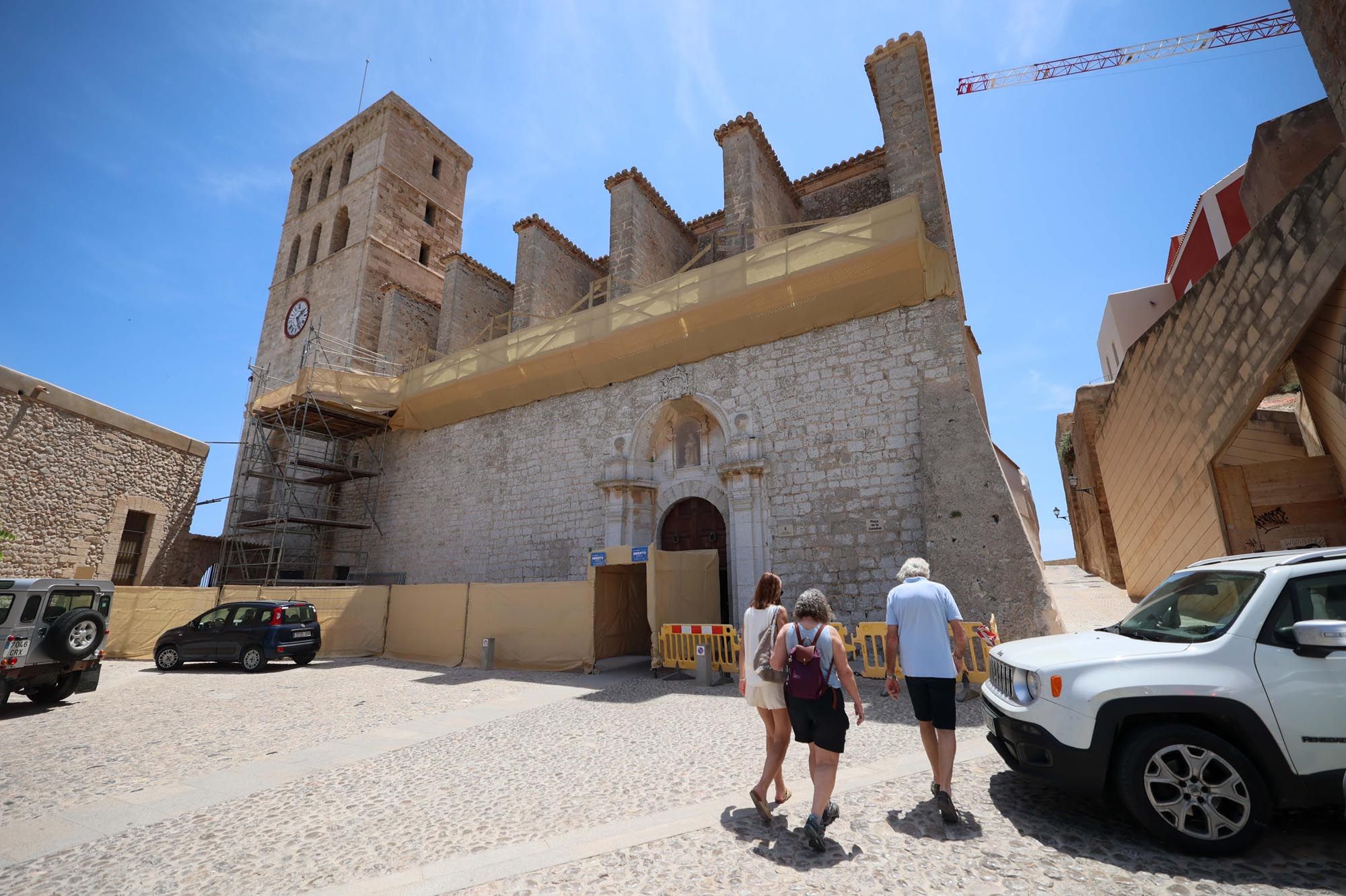 Obras en la catedral de Ibiza