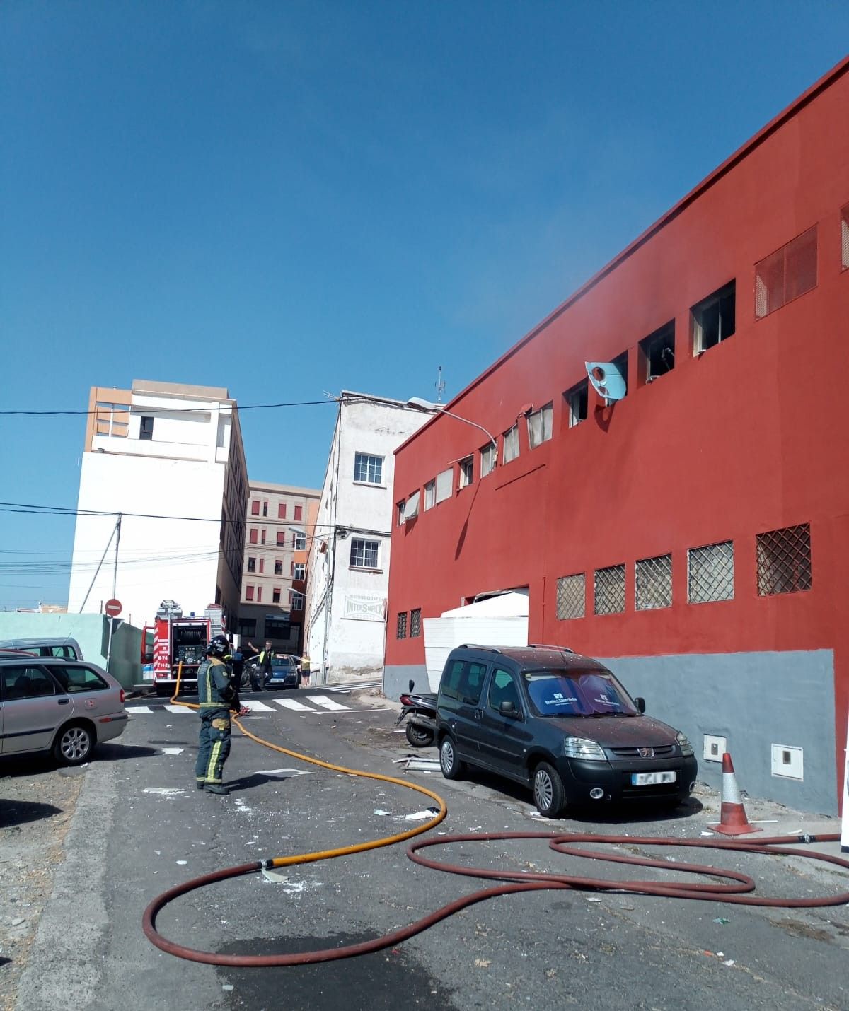 Explosión en una fábrica de Barranco Grande