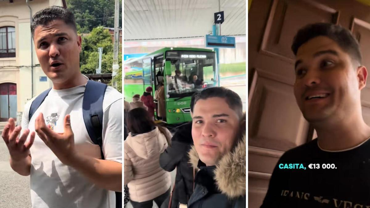 Varias imágenes de la cuenta de Senen en TikTok