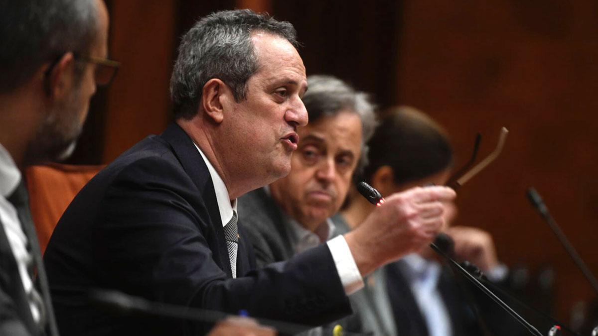 Joaquim Forn, en la comisión del 155 en el Parlament