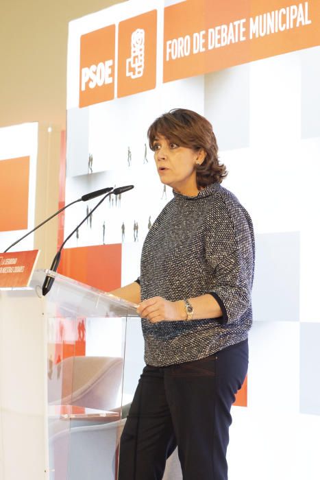 La ministra de Justicia en un foro del PSOE en Castelló