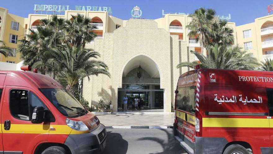 Exteriores del hotel atacado por un terrorista yihadista.