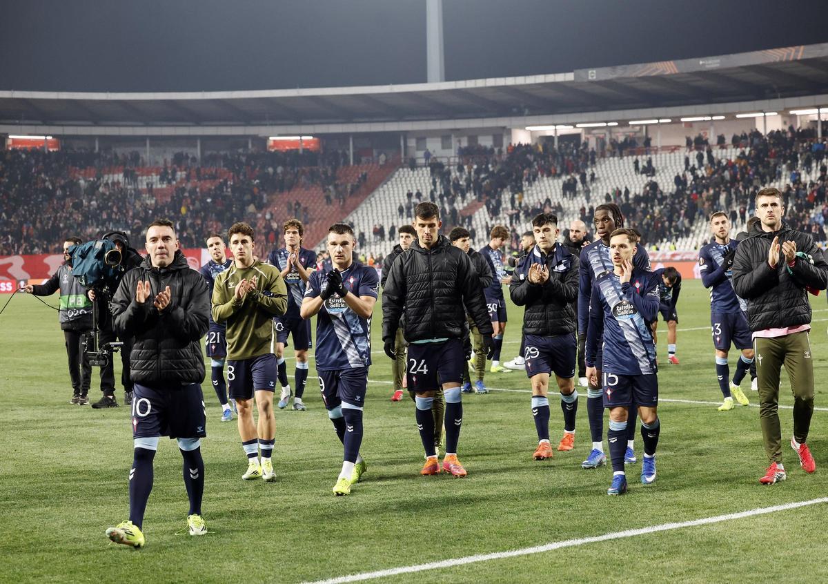 Las imágenes del Estrella Roja - Celta en Belgrado