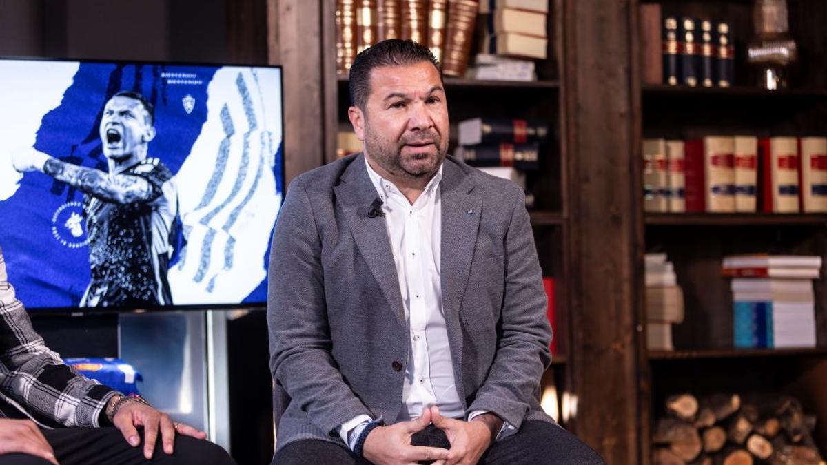 Juan Carlos Cordero, en la presentación de Kervin Arriaga en enero.