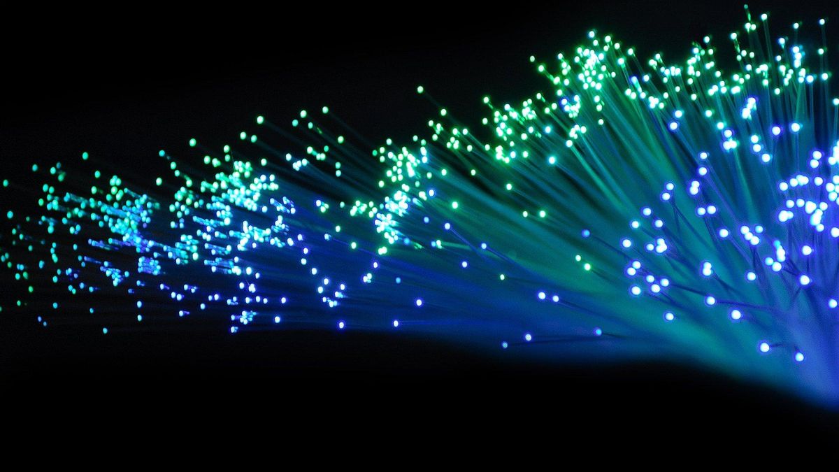 Fibra óptica.