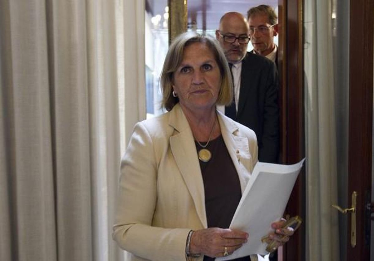 La presidenta del Parlament, Núria de Gispert. La presidenta del Parlament, Núria de Gispert.