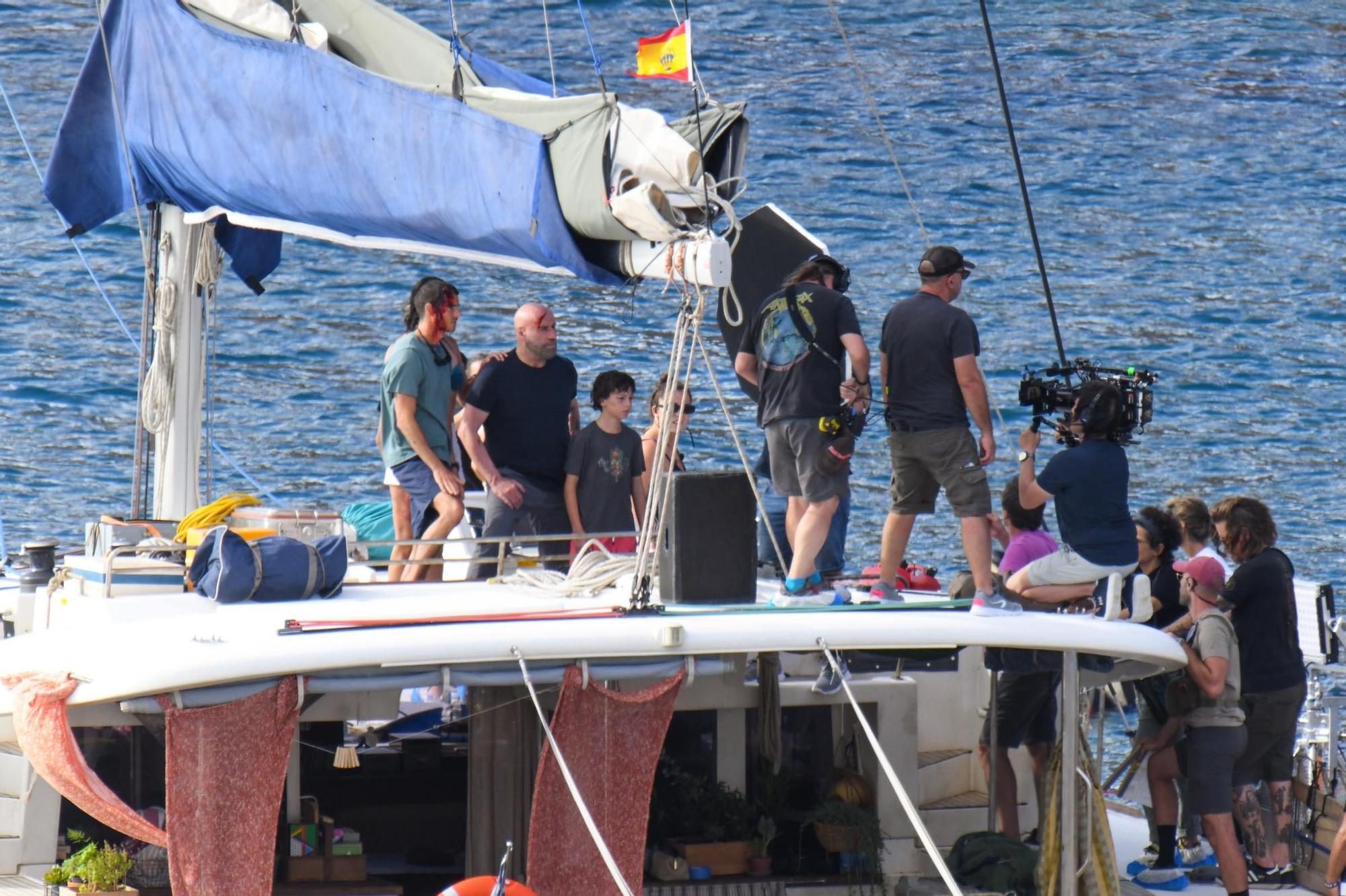 John Travolta sigue su rodaje en aguas de Gran Canaria
