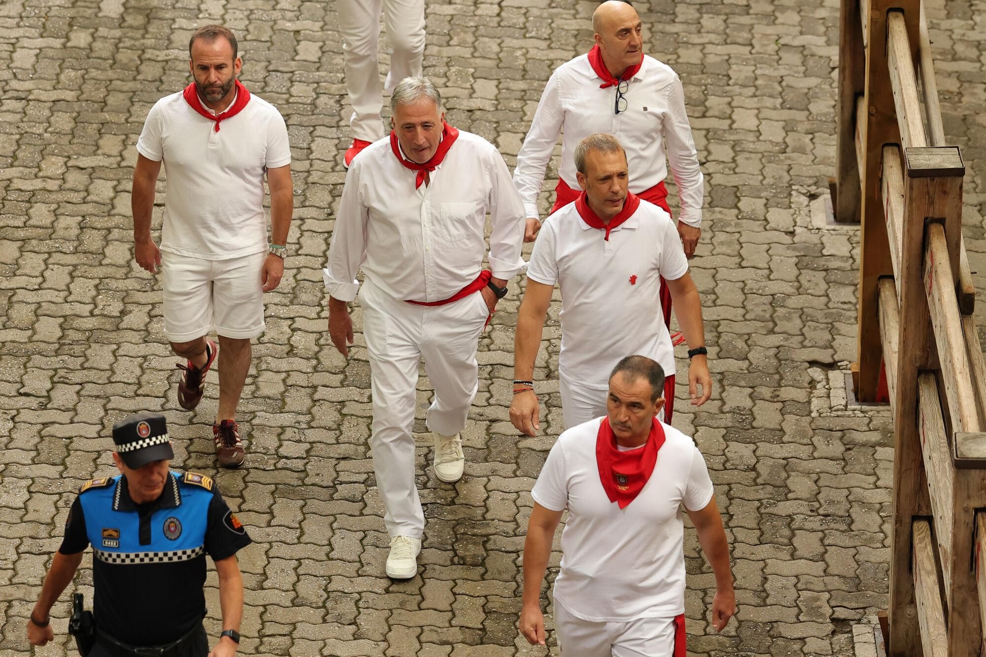 El primer encierro de los Sanfermines 2025, en imágenes.