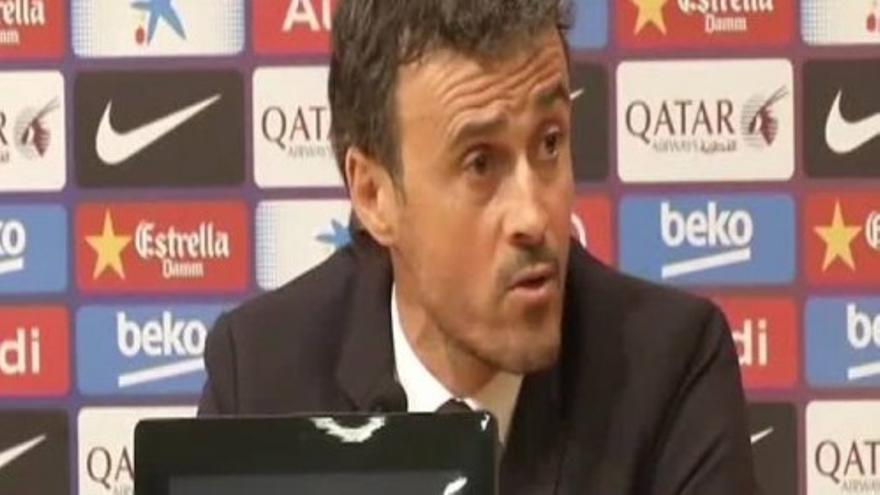 Luis Enrique: “Se han dado las circunstancias que hacen al equipo imparable”