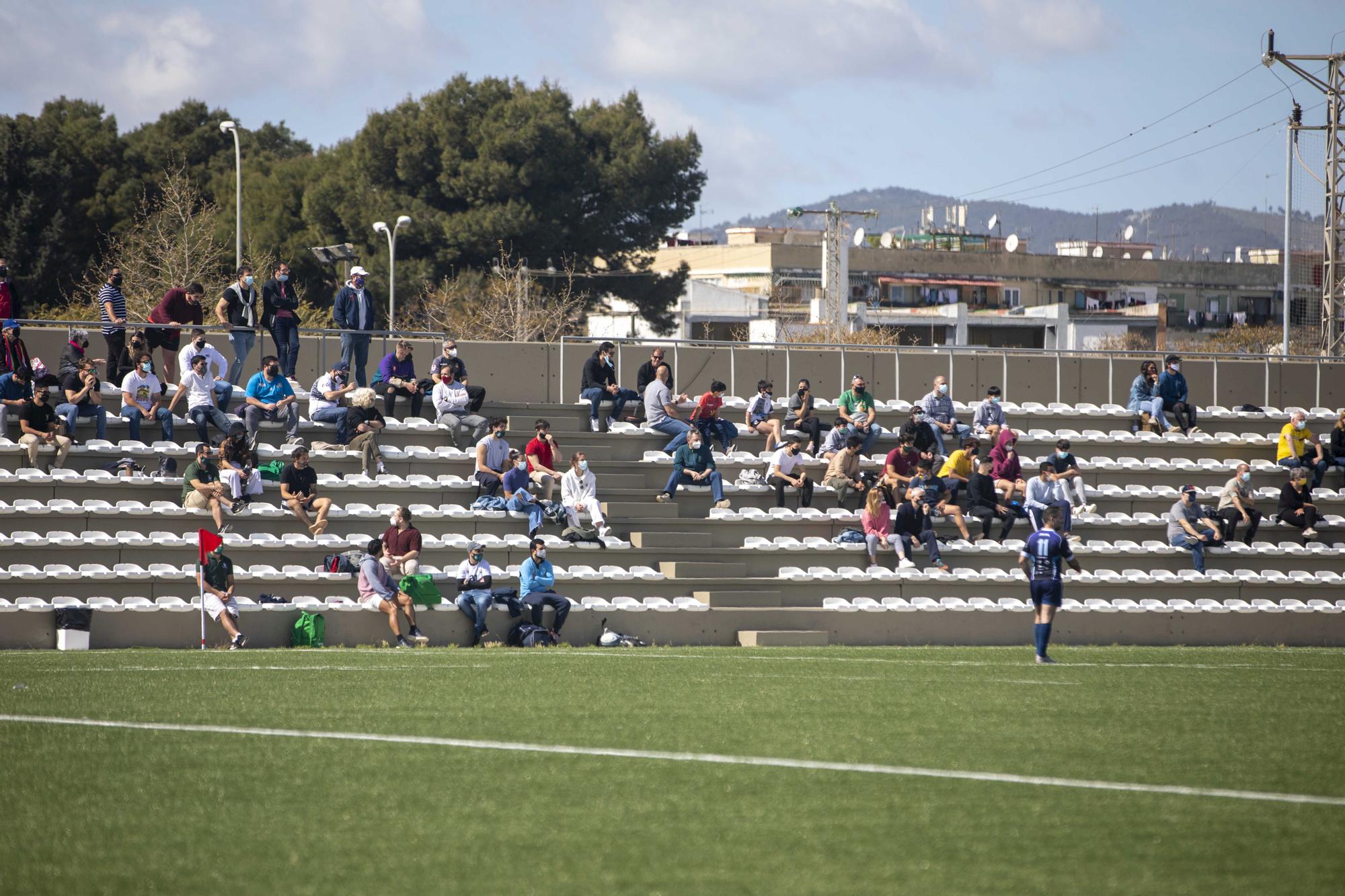 Primer partido de rugby nacional en el Germans Escalas