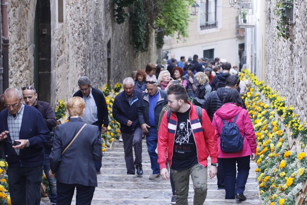 Girona es torna a omplir de visitants el darrer cap de setmana de Temps de Flors